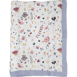 Cotton Muslin Swaddle Blanket - Garden Bees