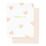 Pink Heart Valentine Card