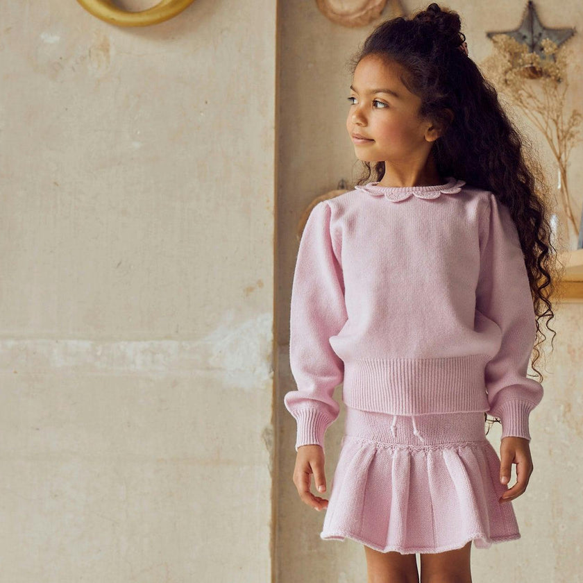 Pleated Tennis Skirt | cashmere/merino