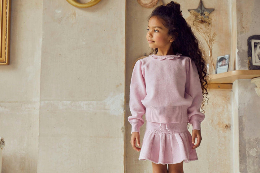 Pleated Tennis Skirt | cashmere/merino