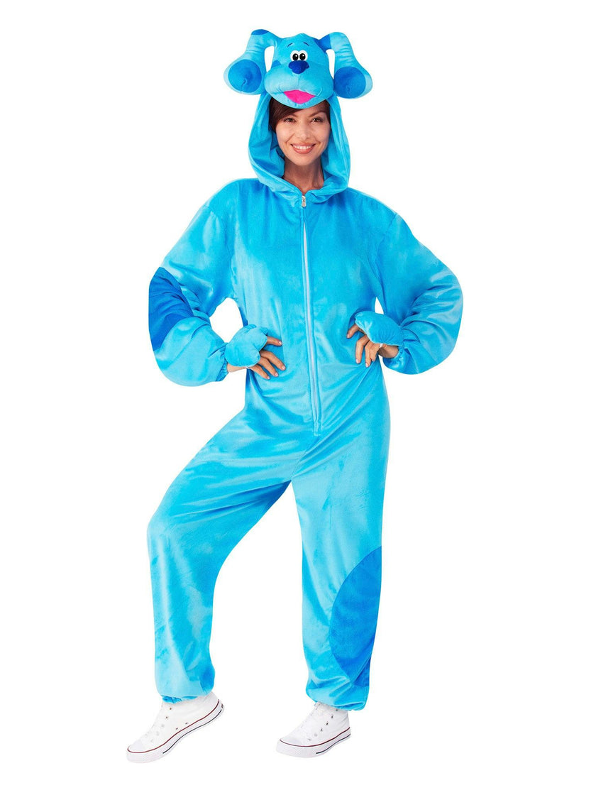 Adult Blue's Clues Blue Zipsters Costume