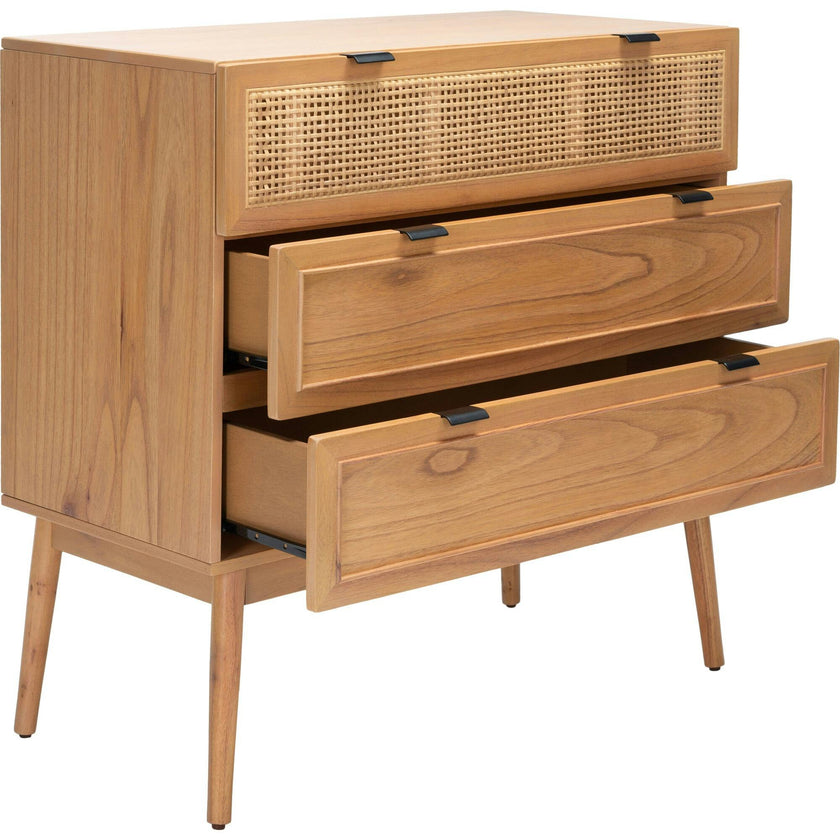 Baisley 3-Drawer Rattan Chest
