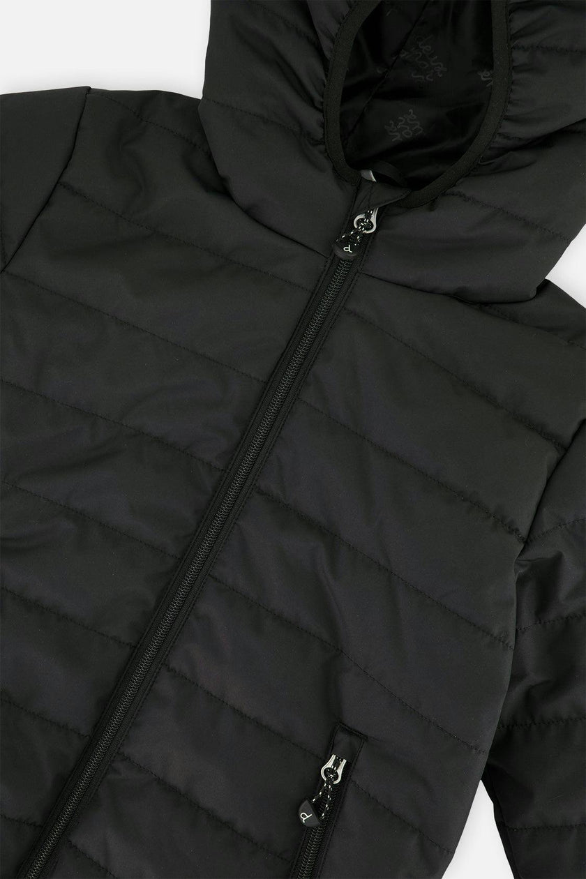 Insulating Quilted Mid-Season Jacket Black