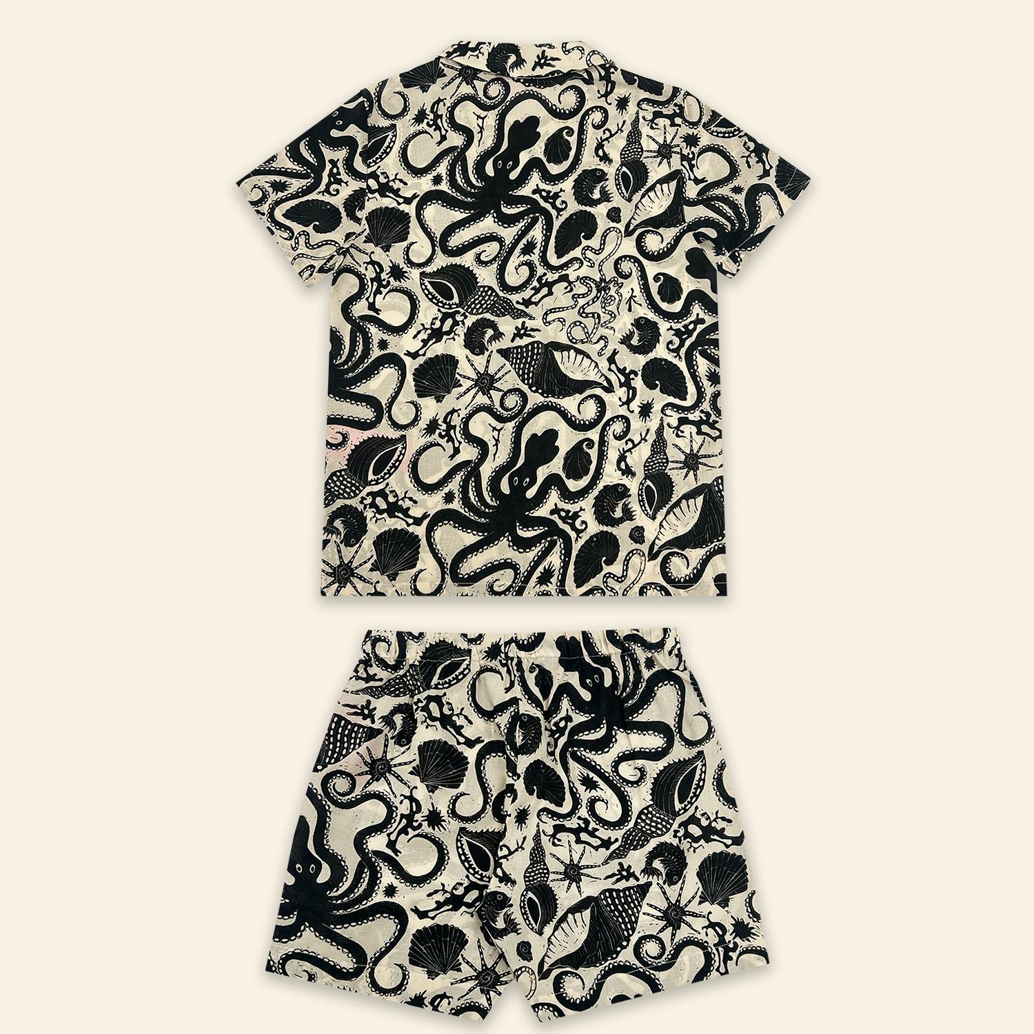 Kids Aryo Shirt and Otto Shorts Octopus Friend