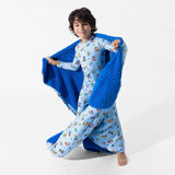 PAW Patrol: Varsity Blue Bamboo Sherpa Blanket