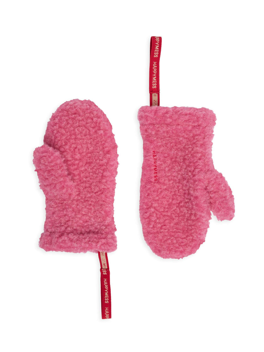 adult merino wool mittens - dusty pink