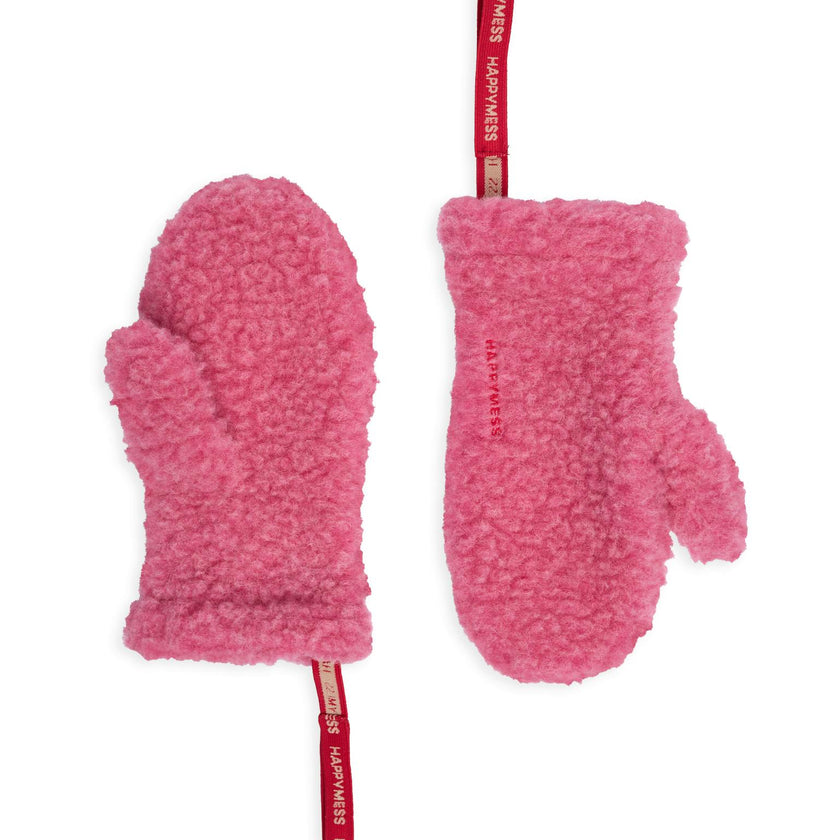 children's merino wool mittens - dusty pink 6+