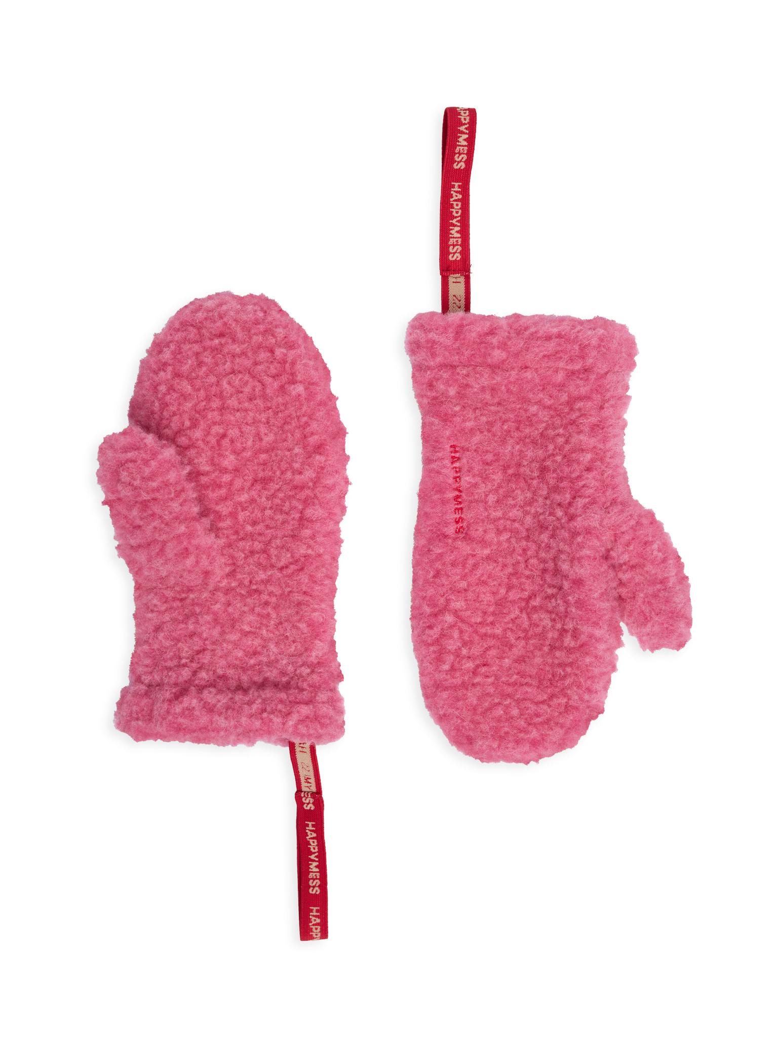 children's merino wool mittens - dusty pink 6+