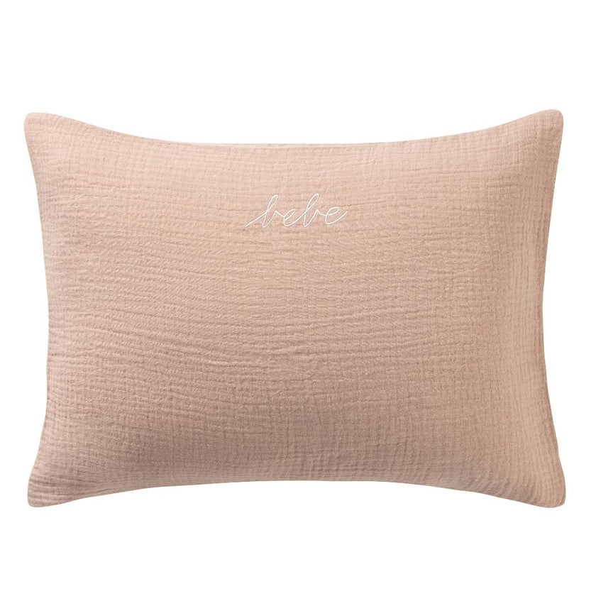 Pink Gauze Linen Bebe Boudoir Sham