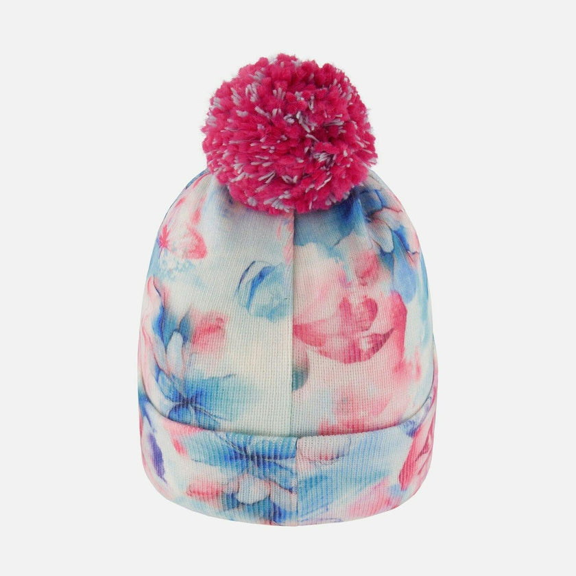 Lined Knit Pompom Hat