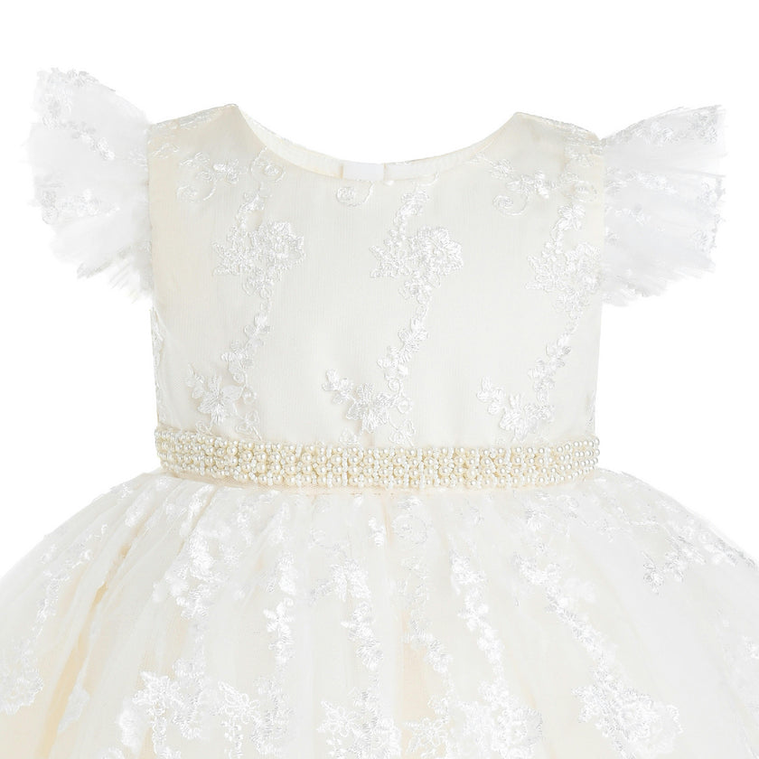 Ivory Anavelle Lace Pearl Dress