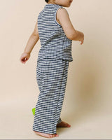 Jio Stripe Tank & Pull-on Set - Navy