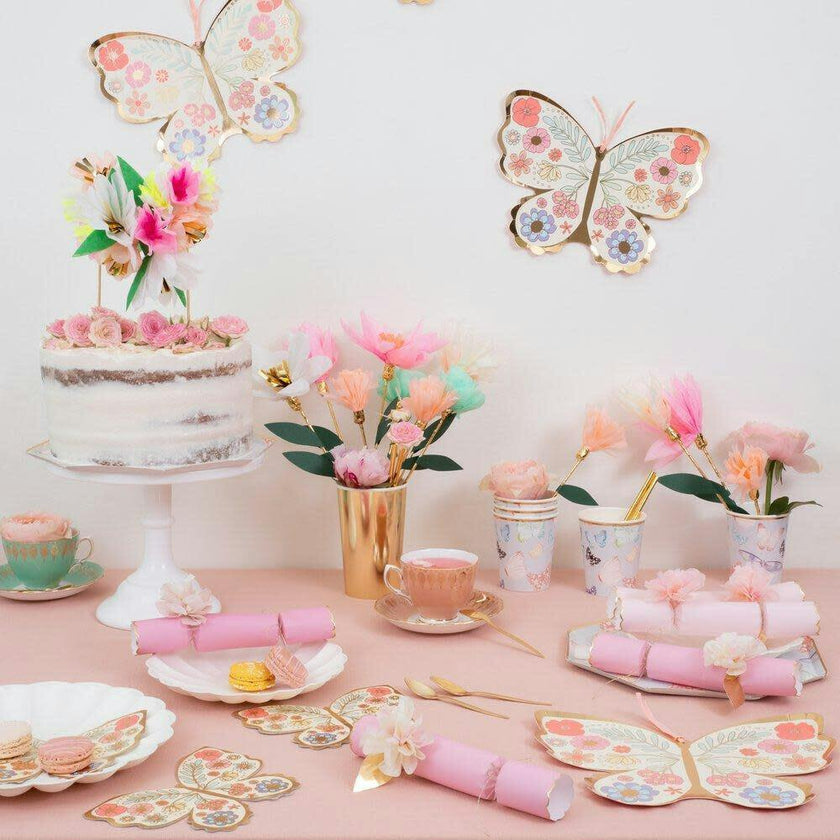 Tissue Floral Crackers
