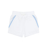 boys white french terry short