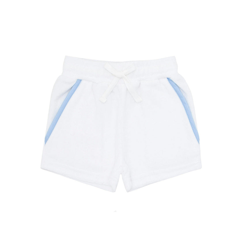 boys white french terry short