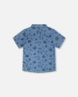 Chambray Short-Sleeve Shirt