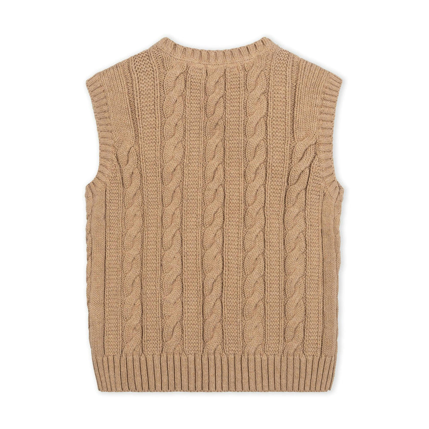 Organic Cable Sweater Vest