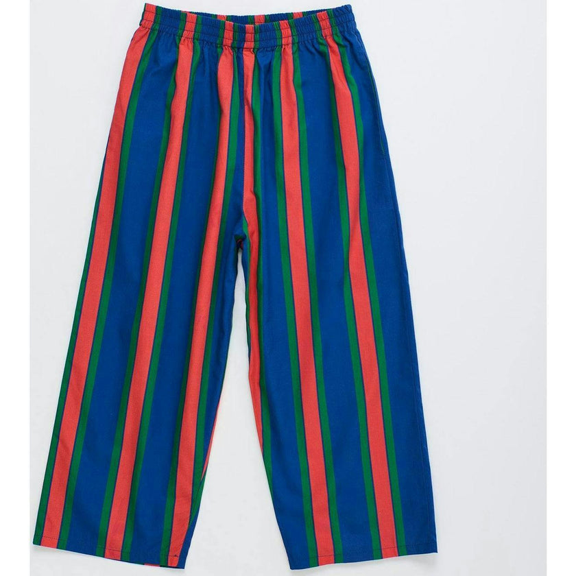 TROPIC STRIPED PANTS NAVY / RED