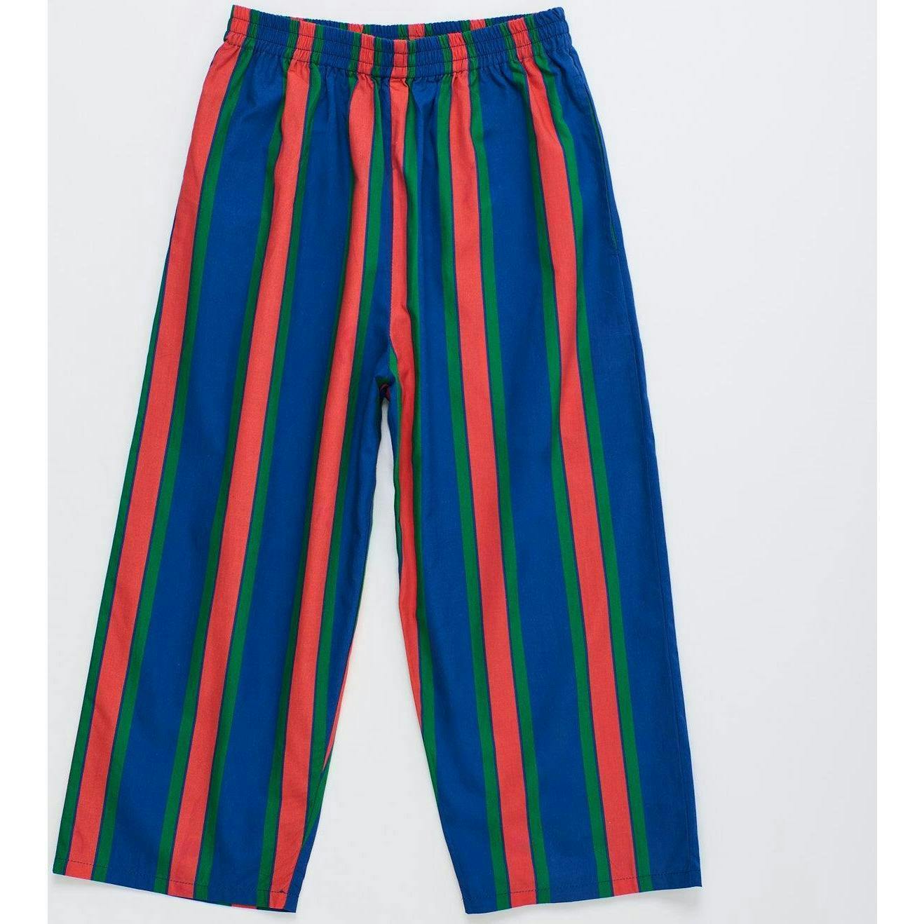 TROPIC STRIPED PANTS NAVY / RED