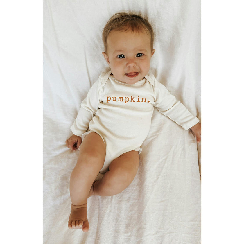 Pumpkin Organic Bodysuit Long Sleeve