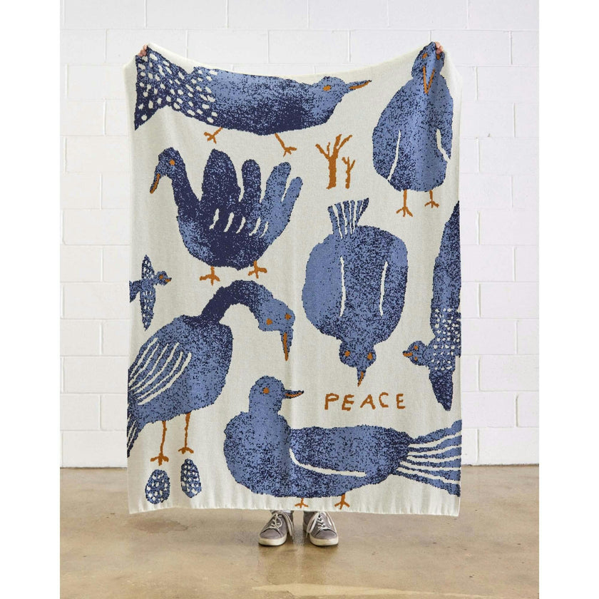 Peace Knit Blanket