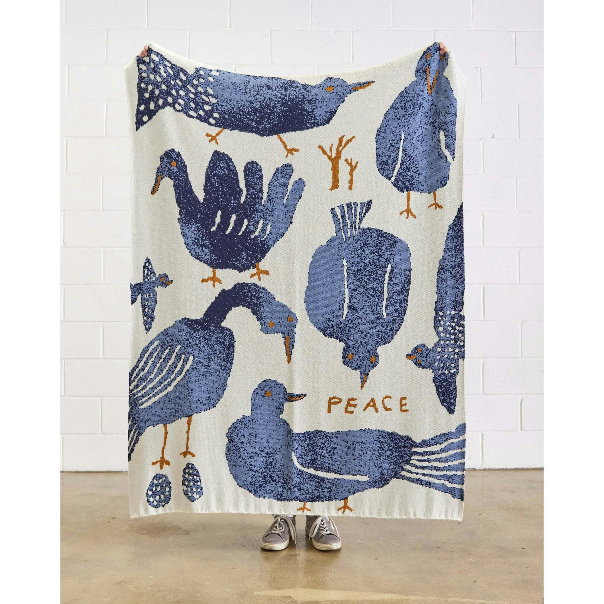 Peace Knit Blanket