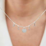 Personalized Mini Alphabet Necklace, Sterling Silver