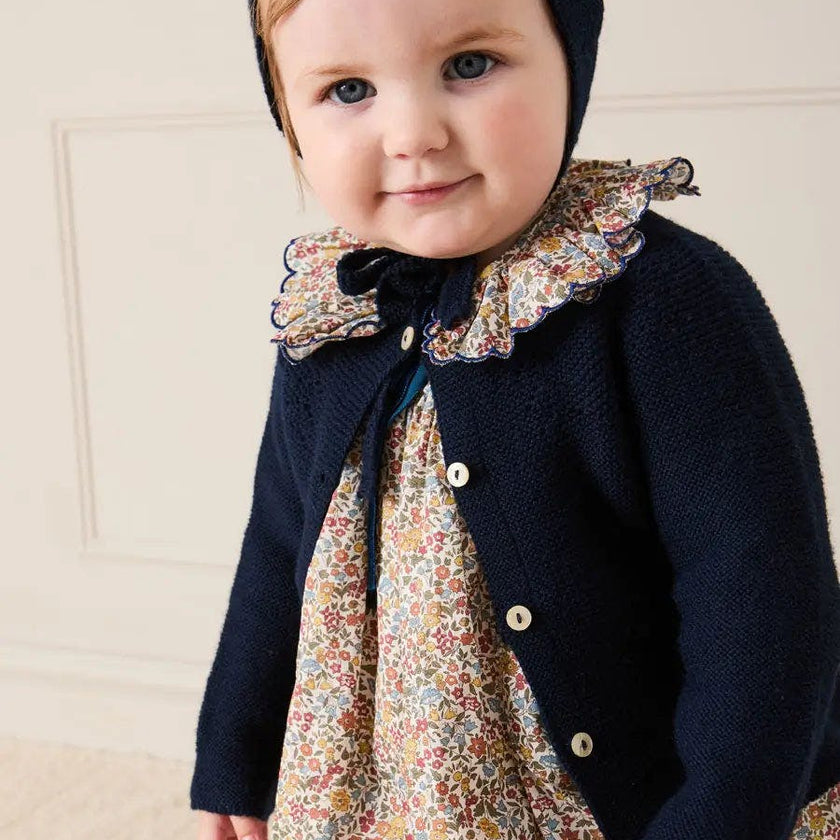 Openwork Cardigan in Navy (6mths-10yrs)