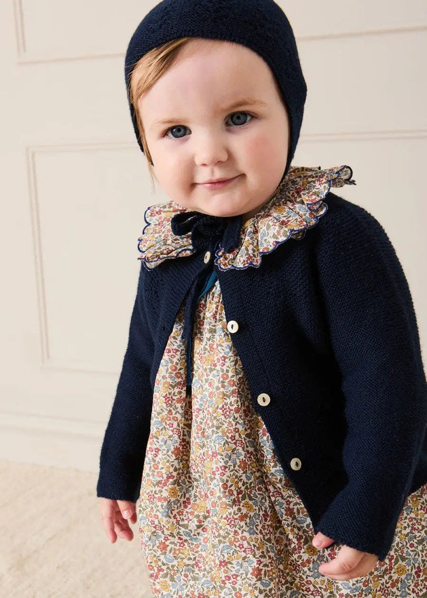 Openwork Cardigan in Navy (6mths-10yrs)