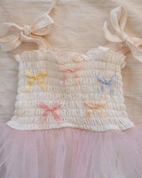 Bows Tutu - Ivory/Multicolor