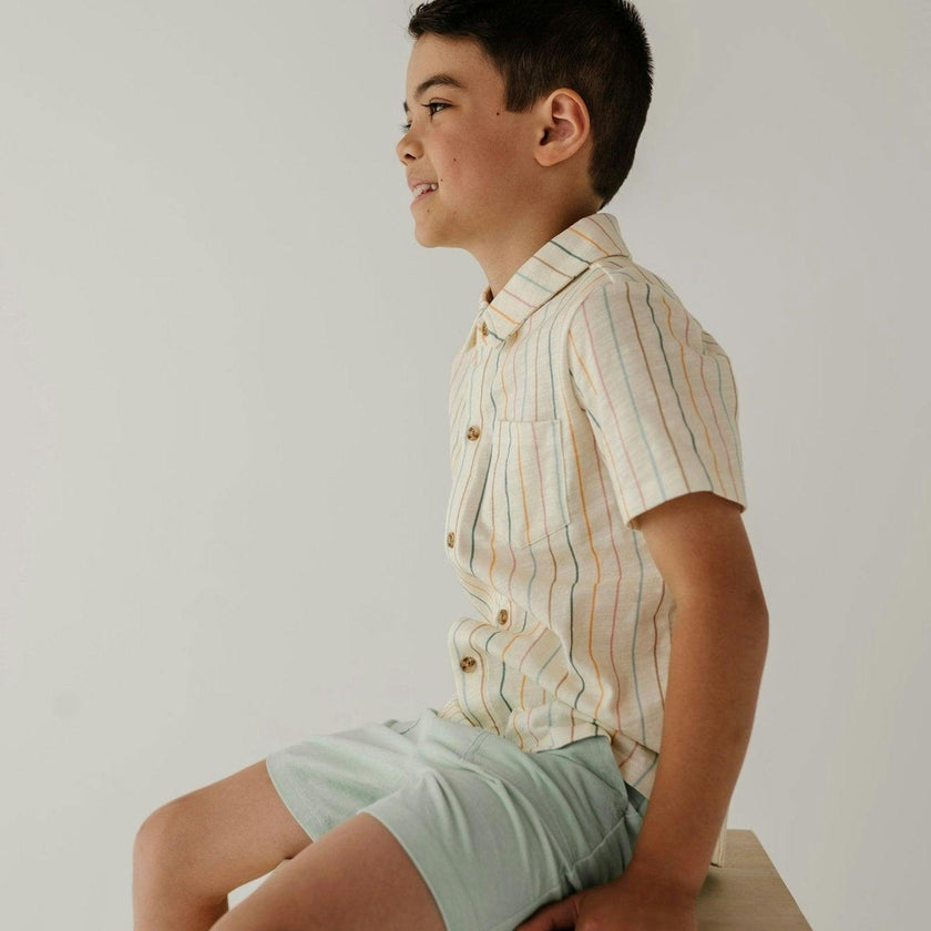 Boy's Collar Button Shirt