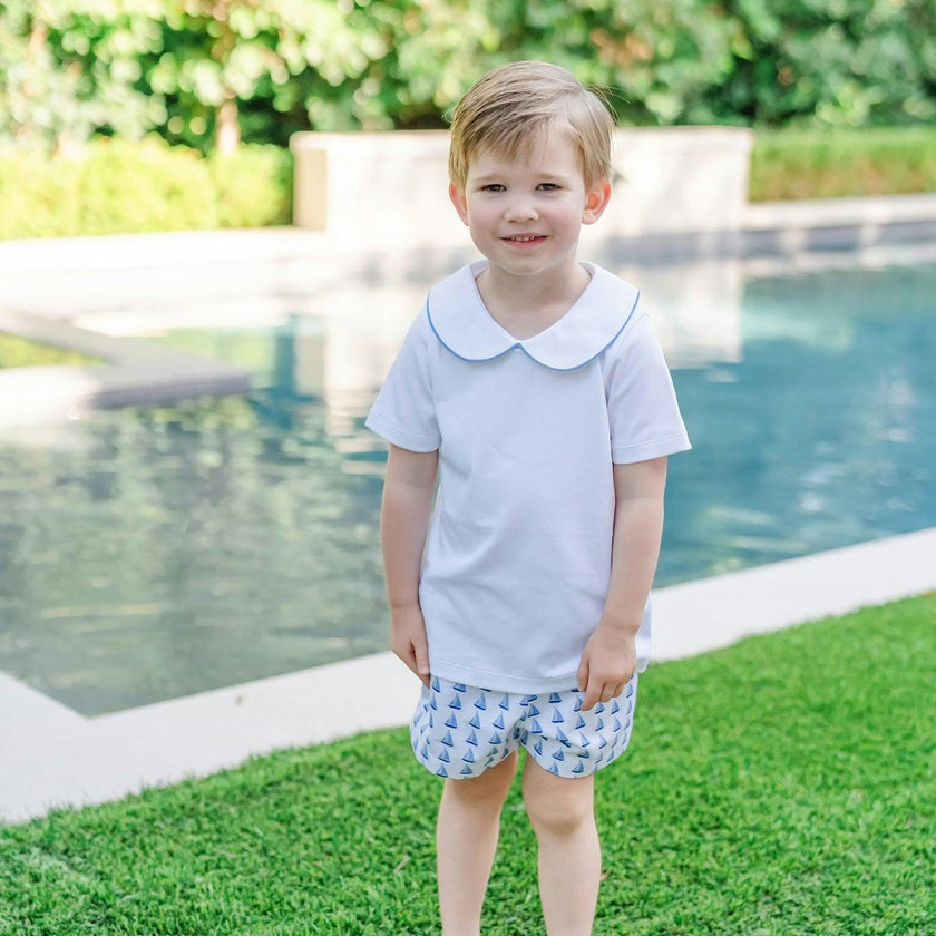Field Boys' Woven Short Set Sailing Away