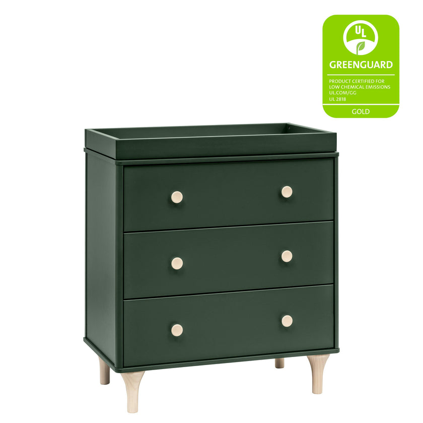 Babyletto Lolly 3-Drawer Compact Changer Dresser with Removable Changing Tray (34")