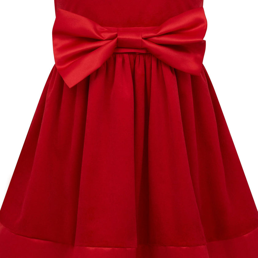 Florence Velvet & Satin Bow Party Dress