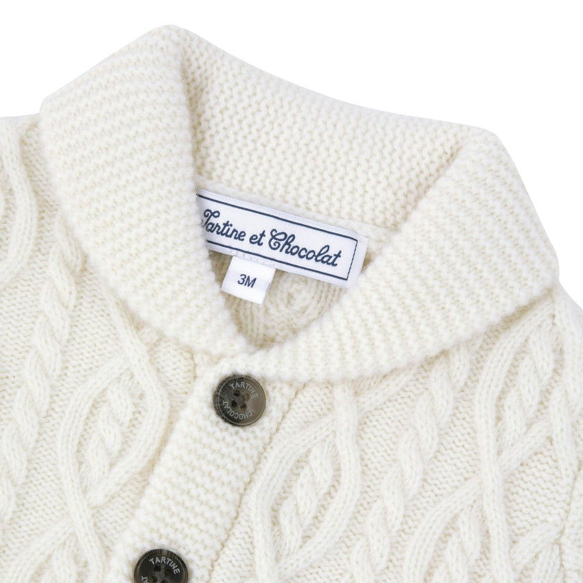 TARTINE ET CHOCOLAT WOOL SWEATER - NACRE