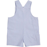 Stripe Seersucker Shortall With Lawn Mower