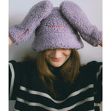 adult merino wool bucket hat - lilac cloud