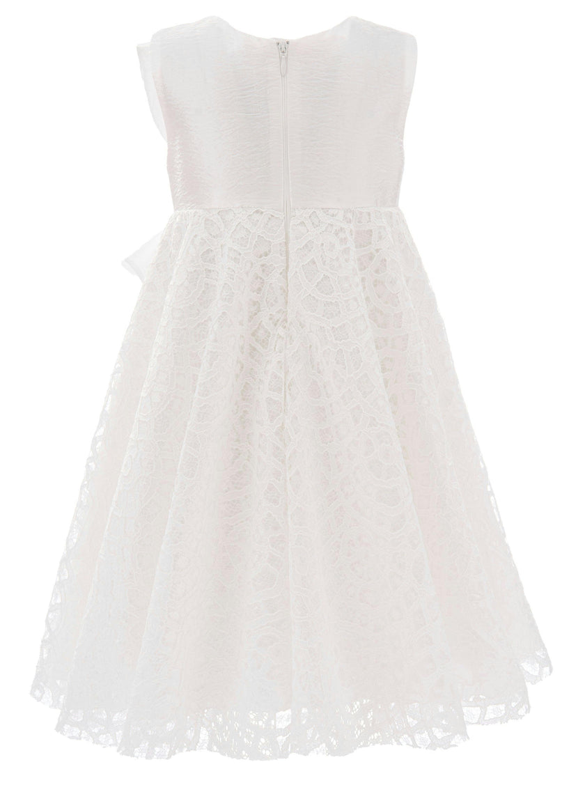 Cream Pamela Embroidered Dress