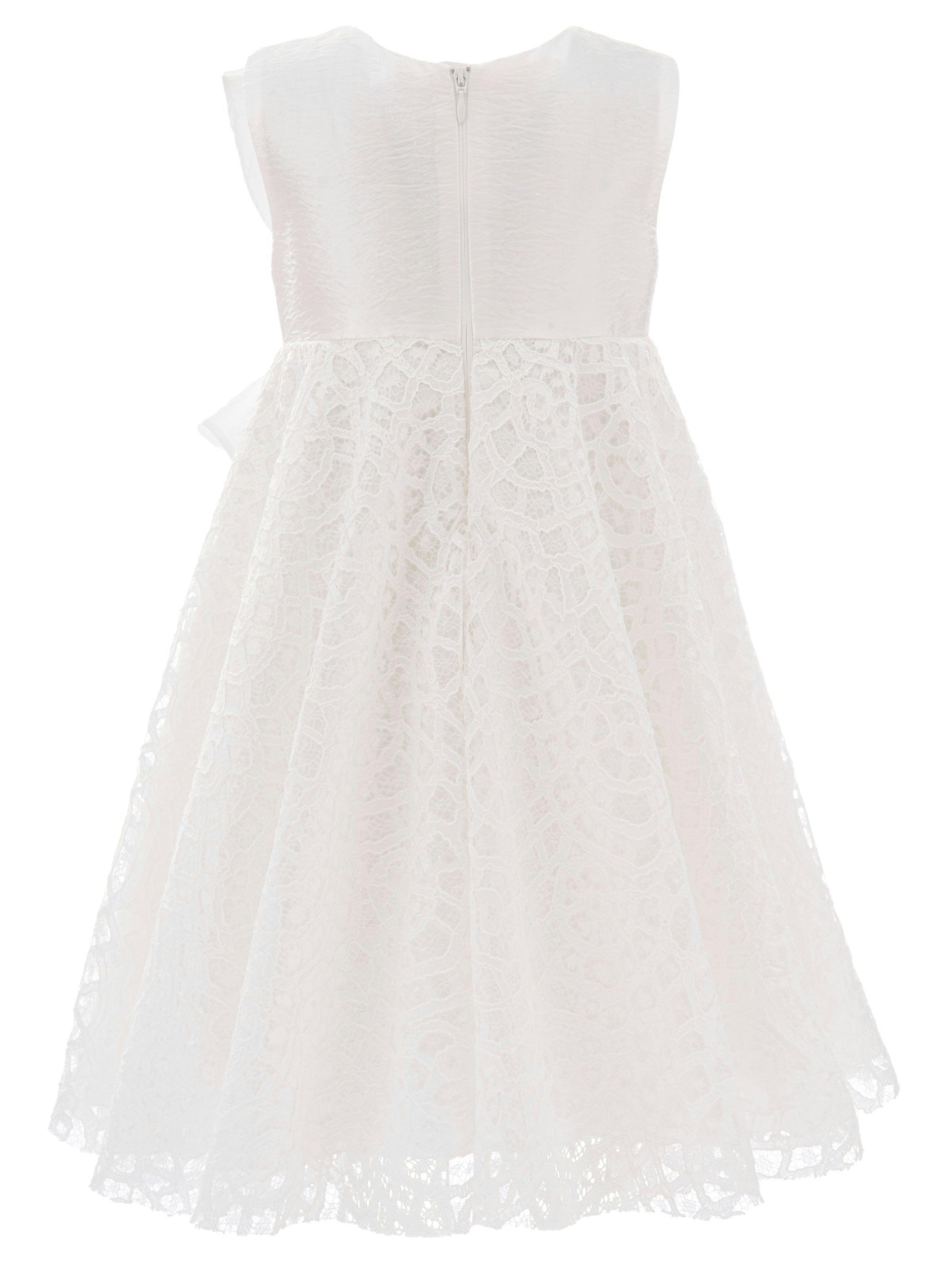 Cream Pamela Embroidered Dress