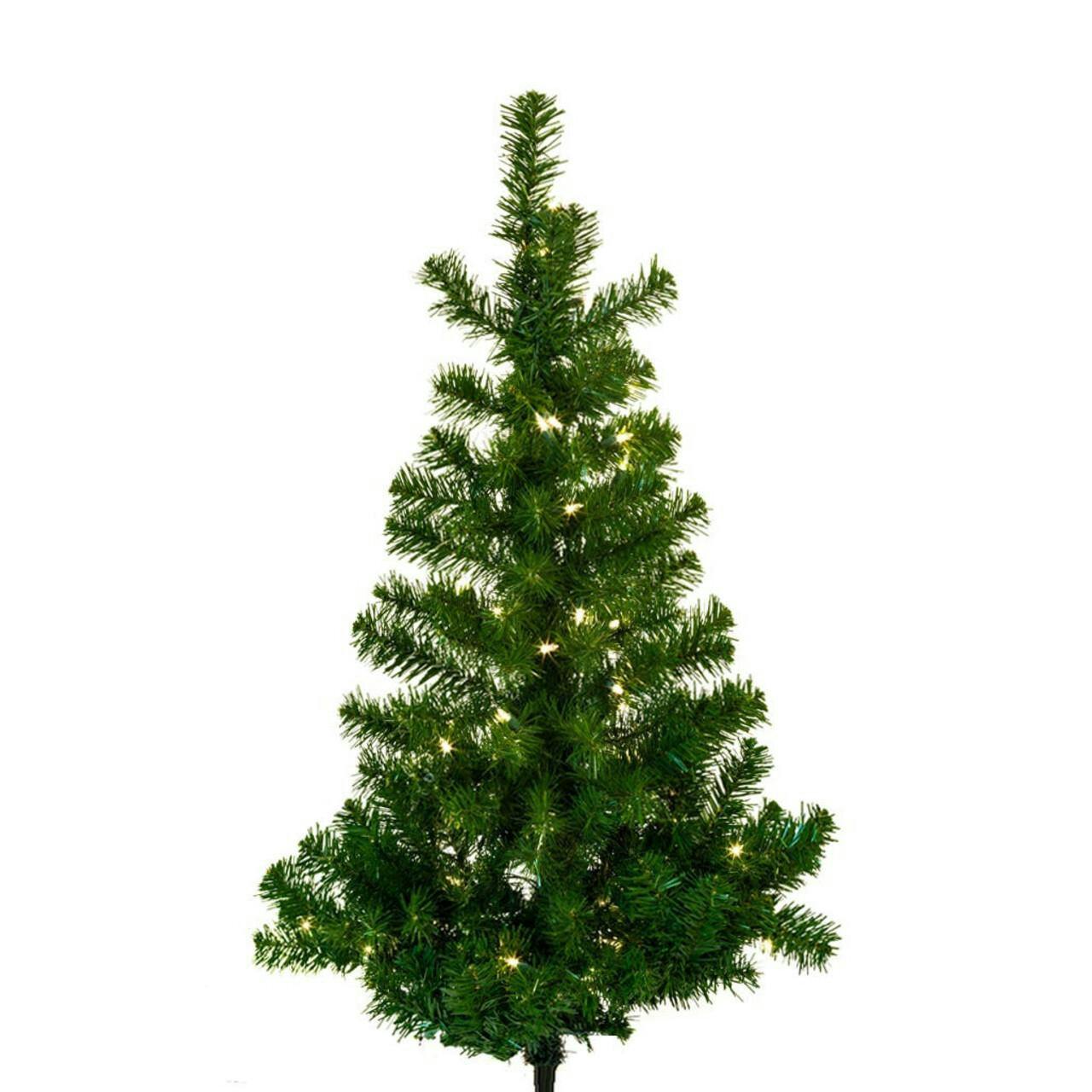 Kurt Adler 4-Foot Prelit Norway Pine LED Wall Tree