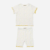 Berry Cotton PJ Set - Yellow Floral