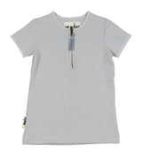 Microgrid Patterned Short Sleeves Unisex Shirt