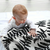 XL Fern Print Muslin Multi-Purpose Square Blanket