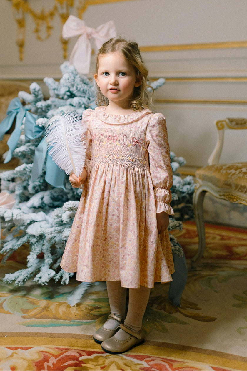 MARIE ANTOINETTE FLORAL SMOCKED DRESS