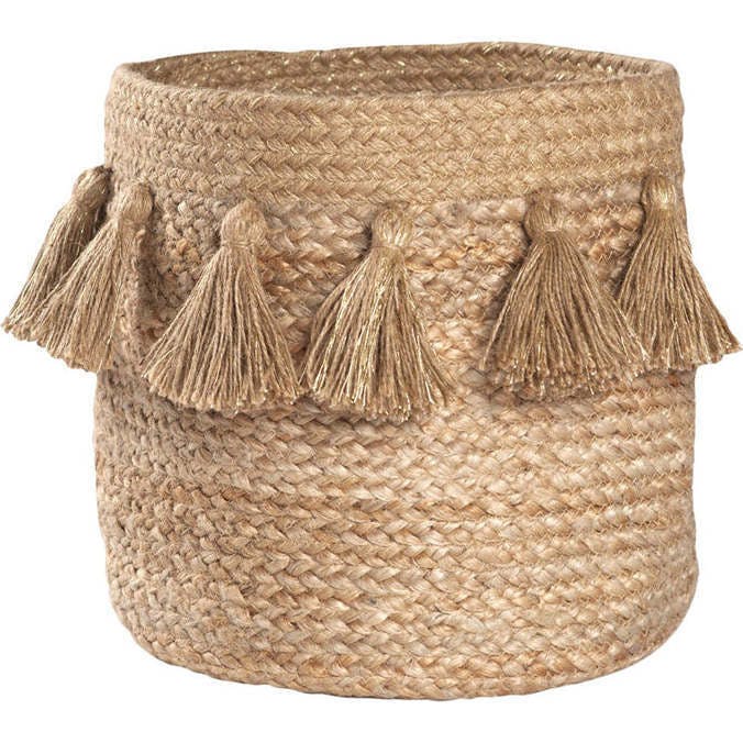 Idris Braided Jute Storage Basket