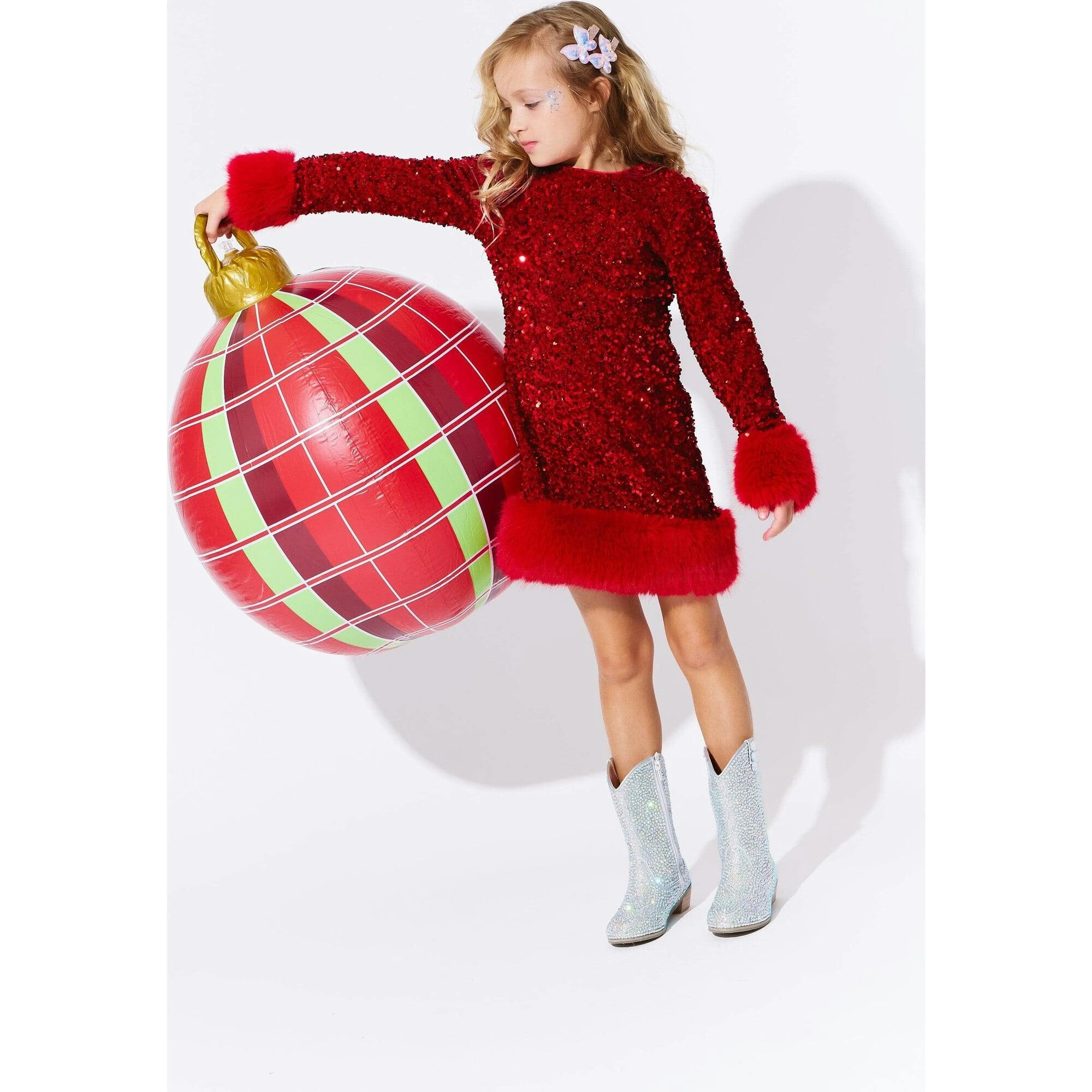 Ruby Shimmer Dress