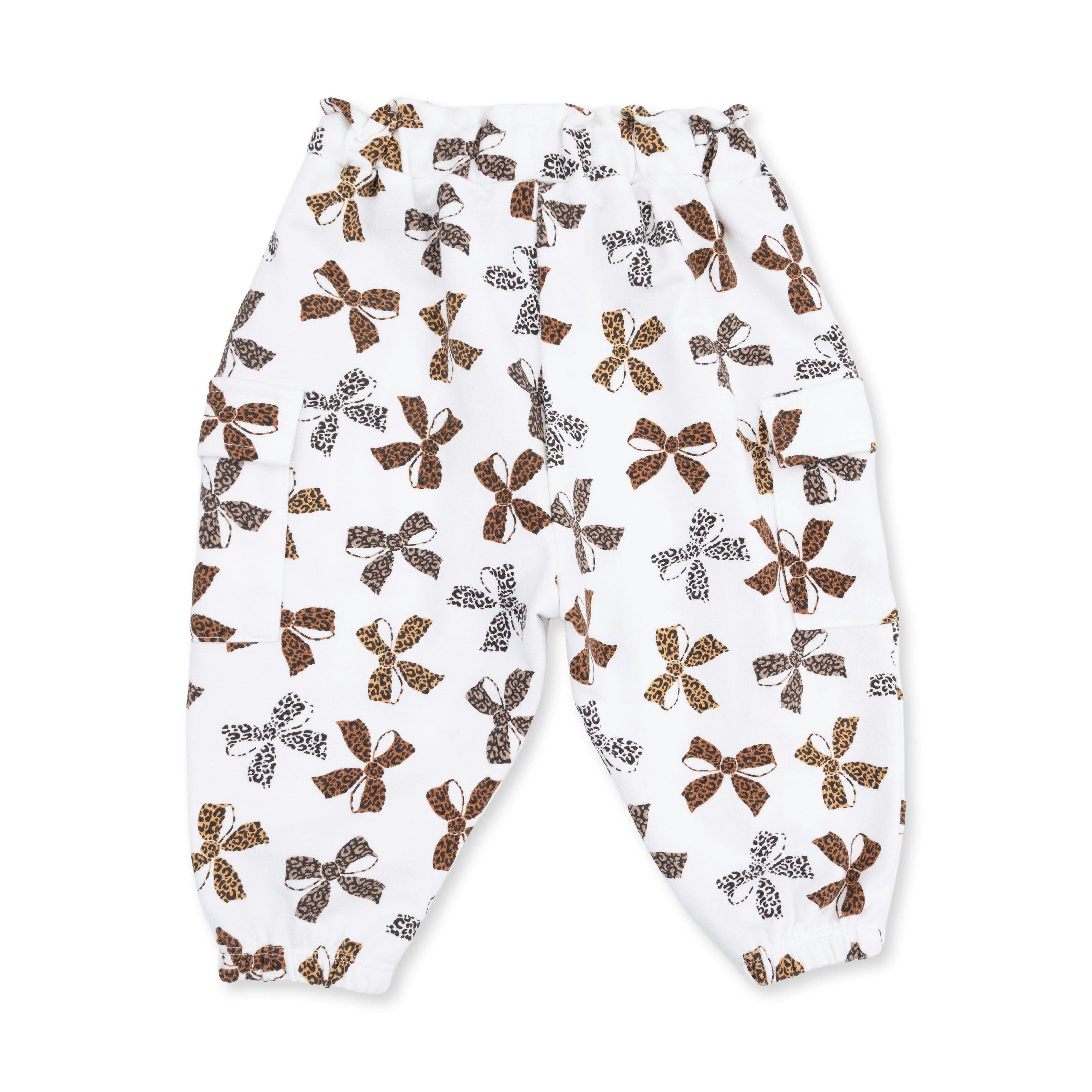 Leopard French Terry - Fashion Cargo Pants