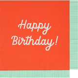 Mixed Happy Birthday Large Napkins