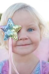 Rainbow Sequins Skirt w/Wings & Wand Size 5/6