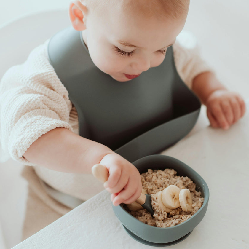 Silicone Rounded Square Grip Bowl